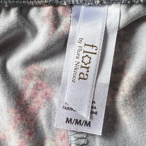 NWT FLORA‎ NIKROOZ Blue Red Floral Pyjama Shorts (M) - Picture 4 of 7